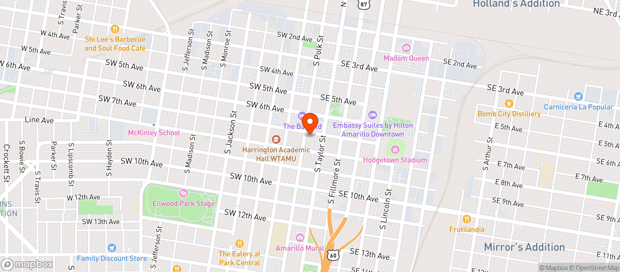 Map showing Lit Arcade Bar