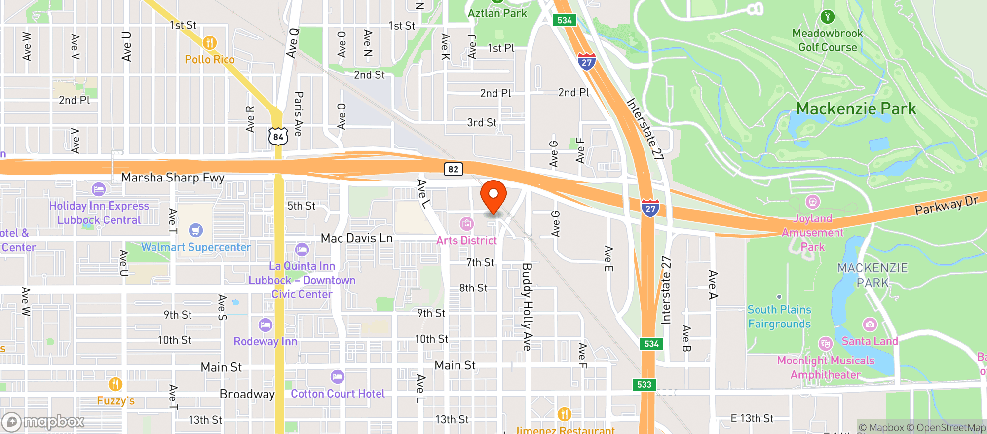 Map showing Two Docs Brewing Co