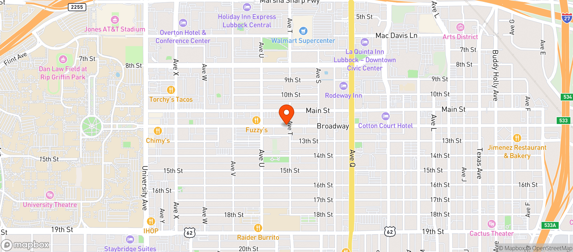 Map showing Miguels