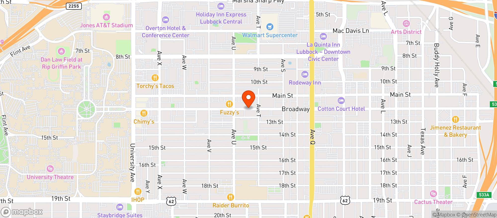 Map showing Bier Haus