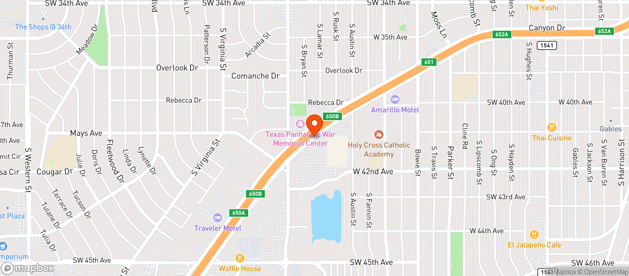 Map showing Walmart Supercenter