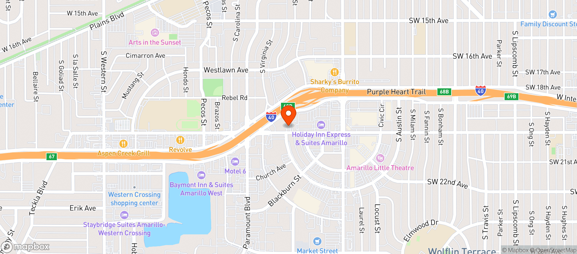 Map showing Ycsf Craft