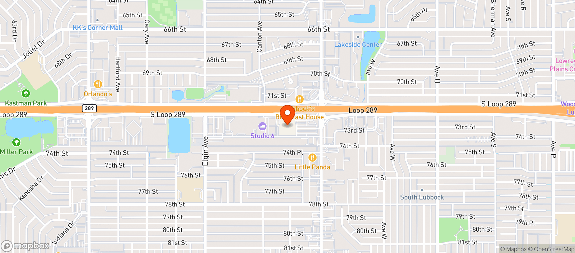 Map showing Target