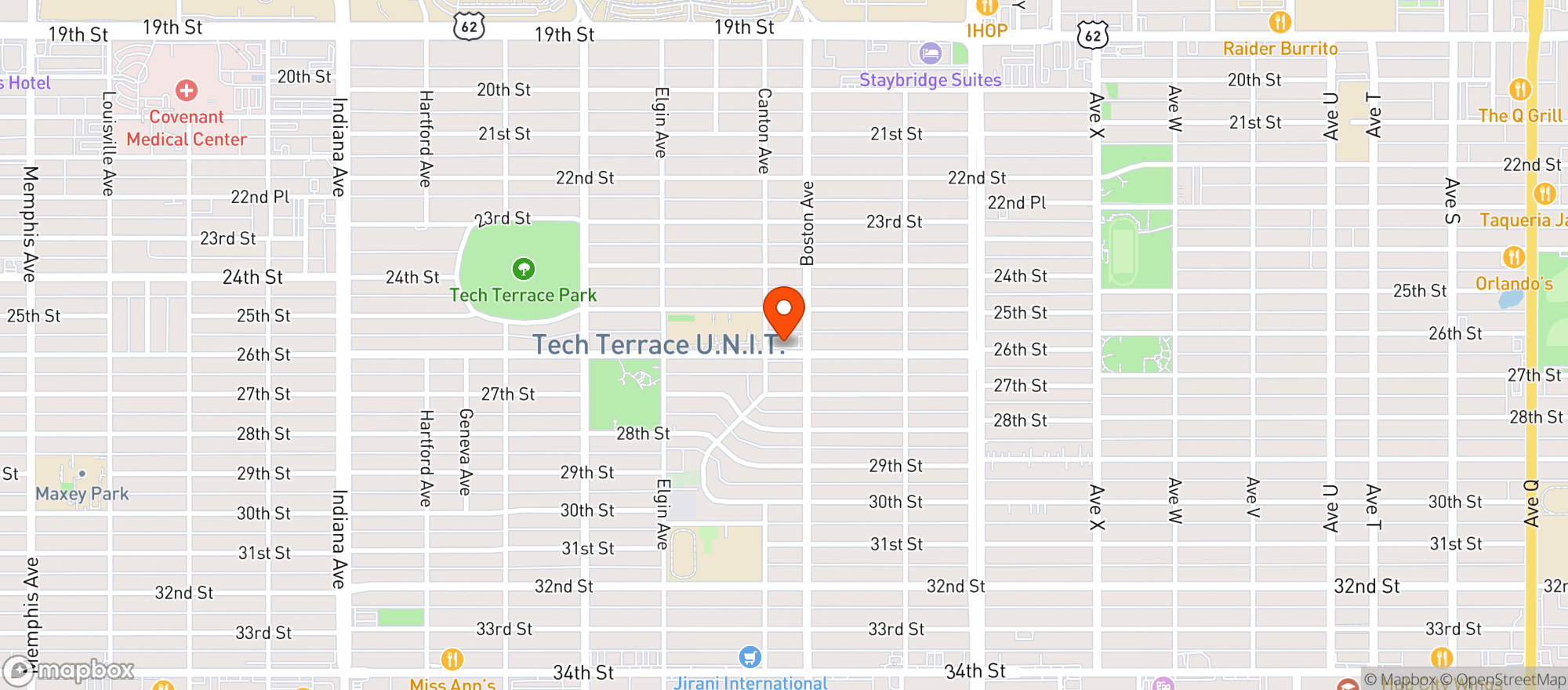 Map showing Food King #85