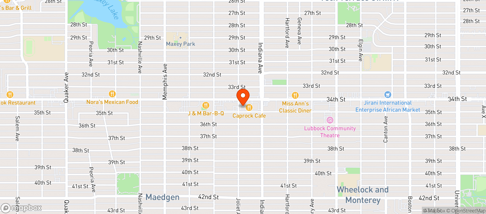 Map showing Ollie S Liquor