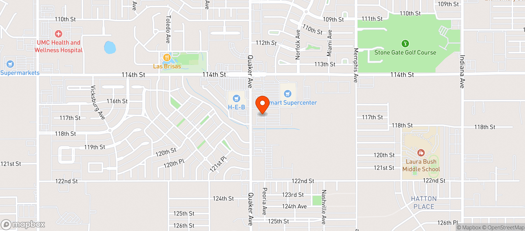 Map showing Gnc - 2427 - Quaker Avenue And 114Th St