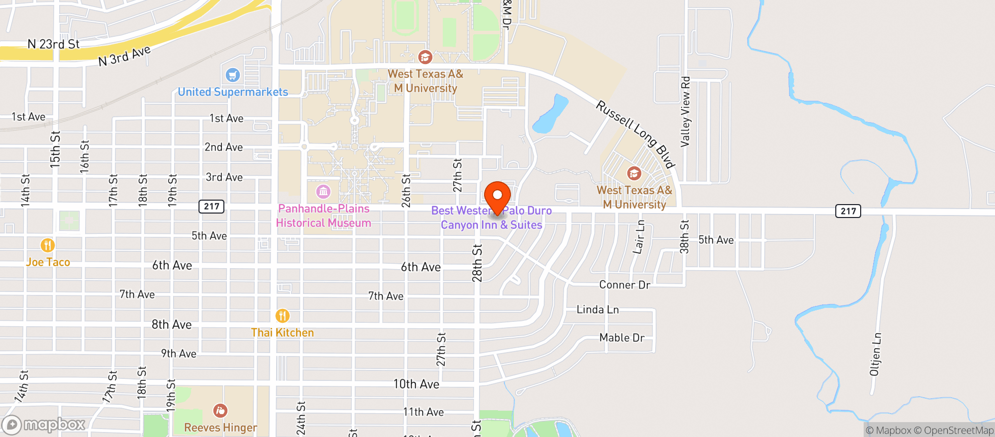 Map showing Canyon Hemp Company