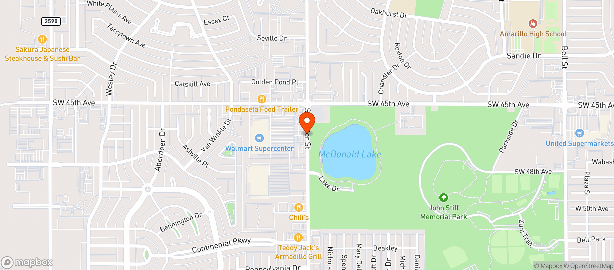 Map showing Walmart Supercenter #755