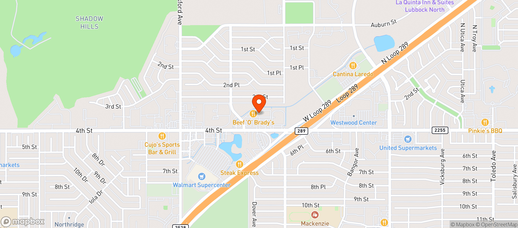 Map showing Specs Wine Spirits & Finer Foods