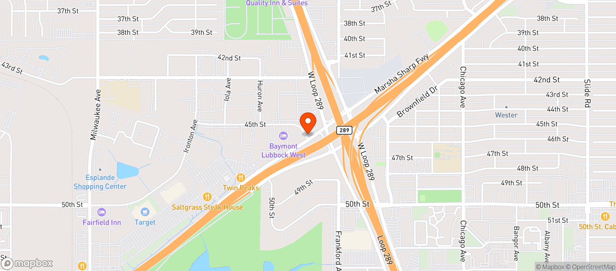 Map showing Circle K