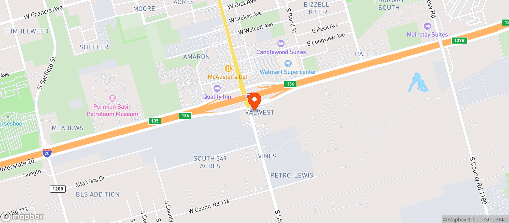Map showing Txb 71