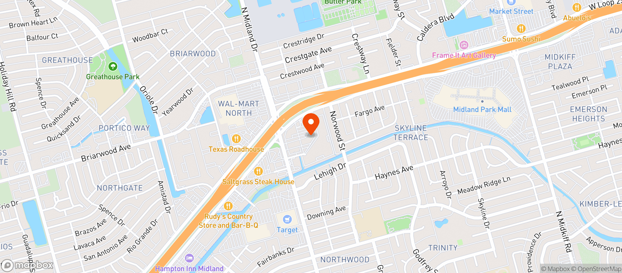 Map showing Hopdoddy Burger Bar
