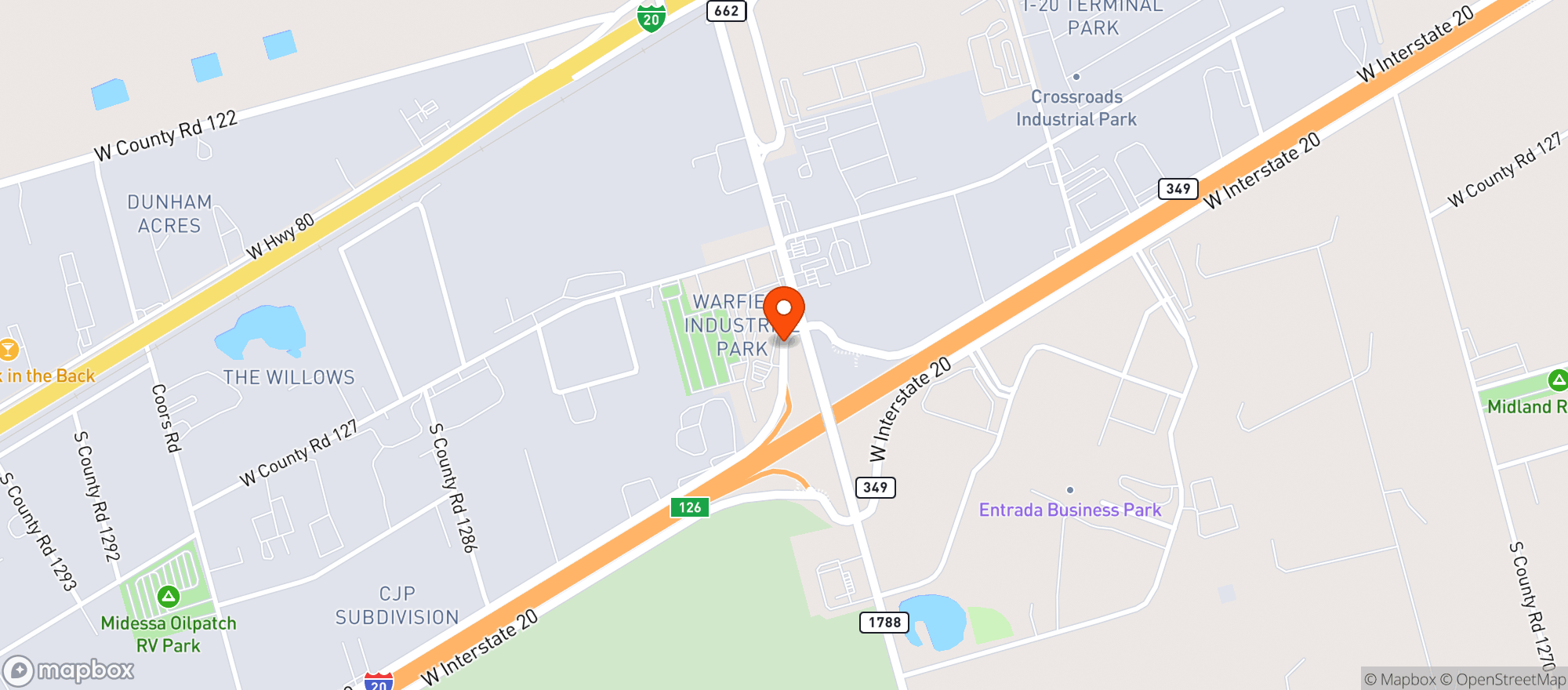 Map showing Main Street Market