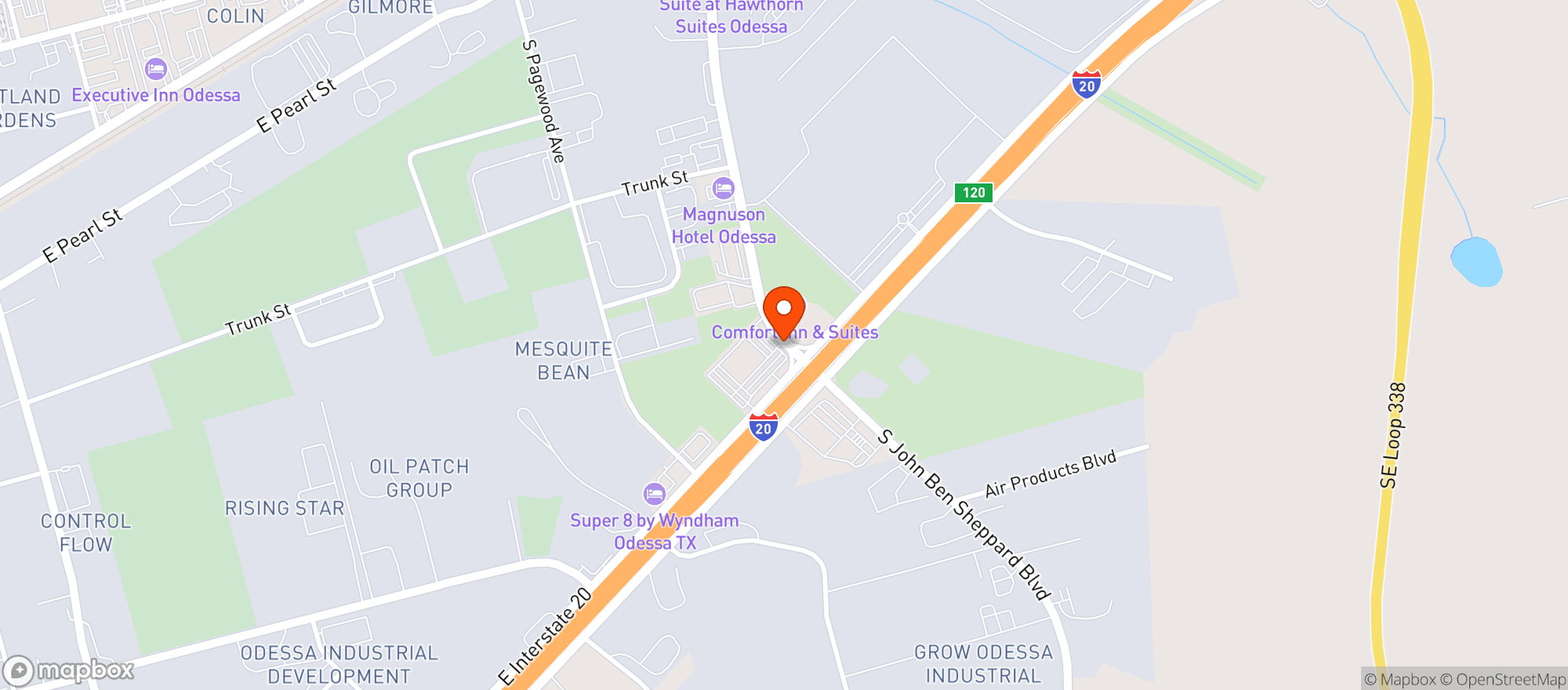 Map showing Quiktrip