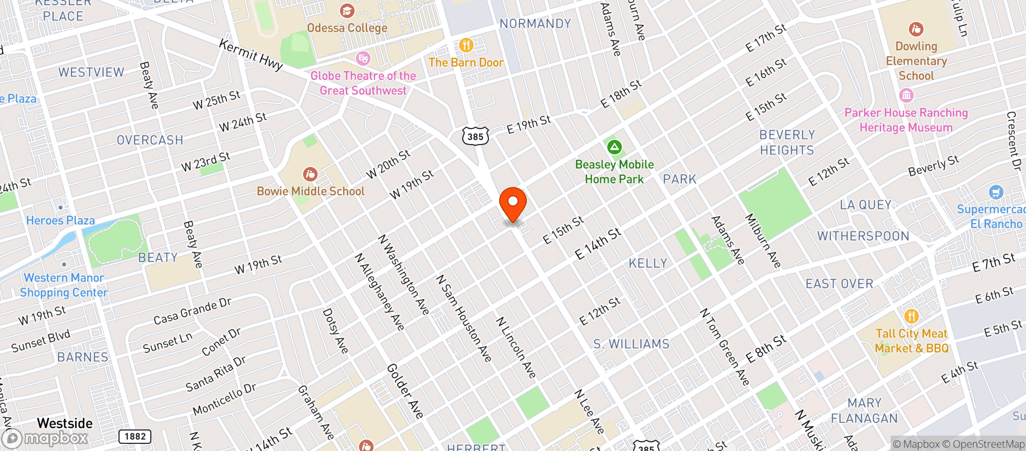 Map showing Lowes