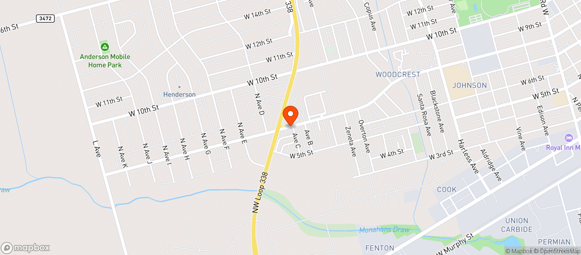 Map showing Lonestar Liquor & More