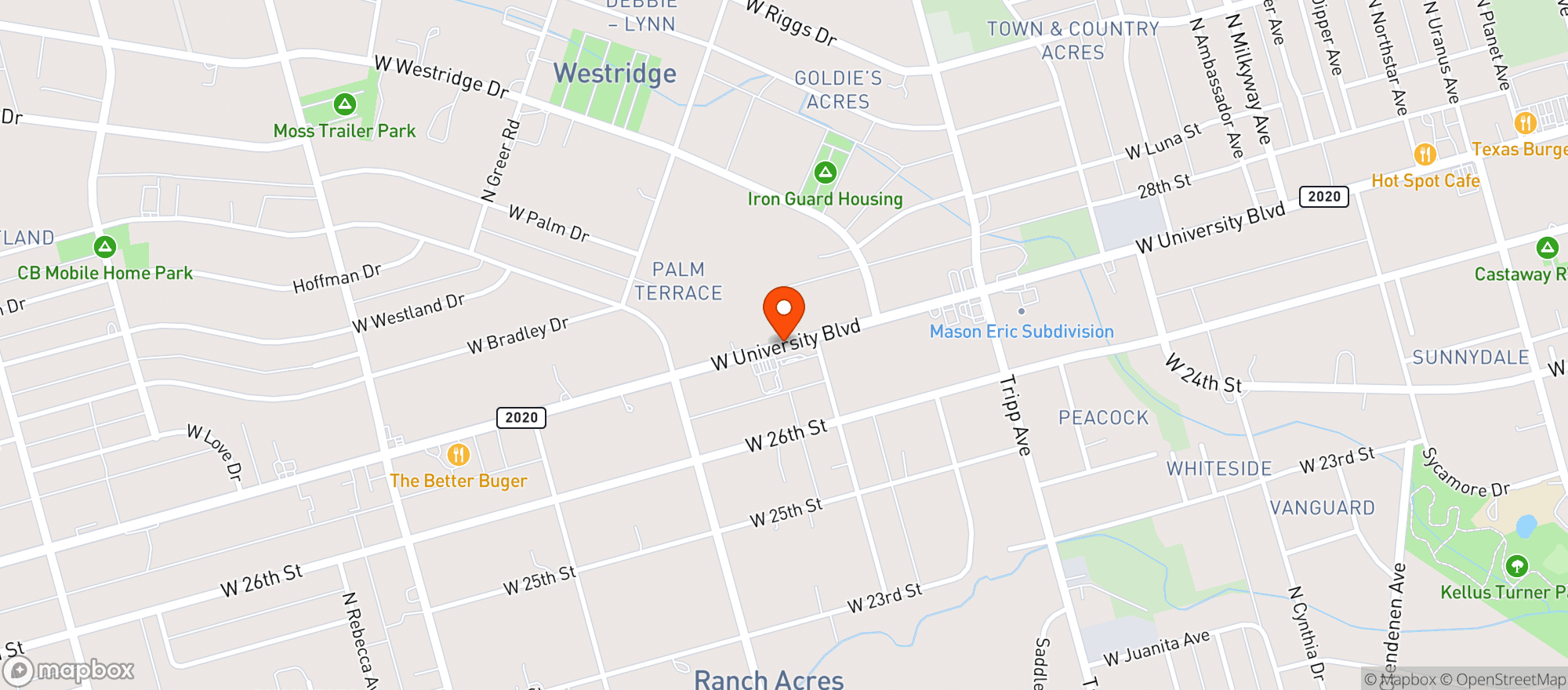 Map showing Kent Kwik