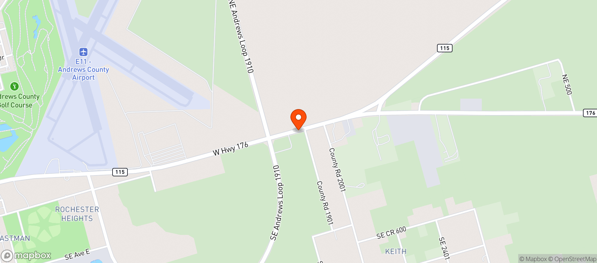 Map showing Allsup's
