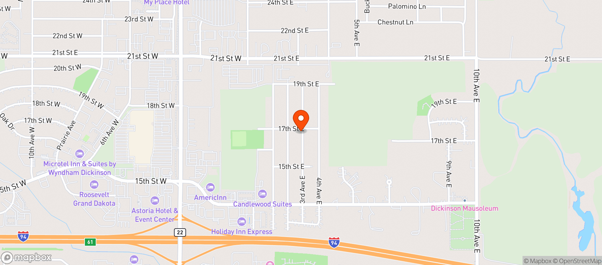 Map showing Gnc