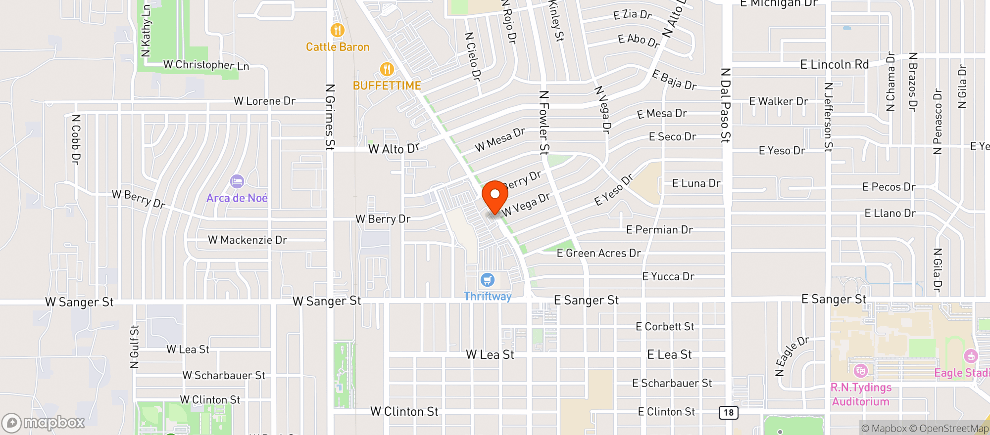 Map showing Gnc