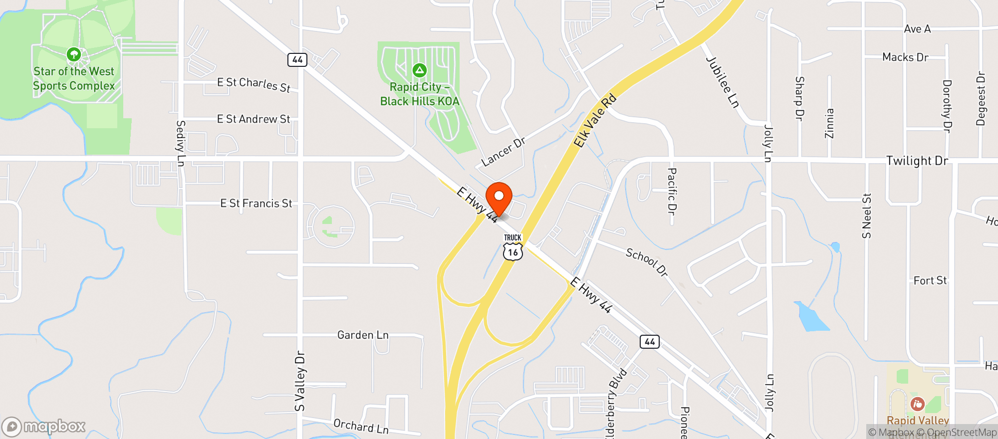 Map showing Circle K