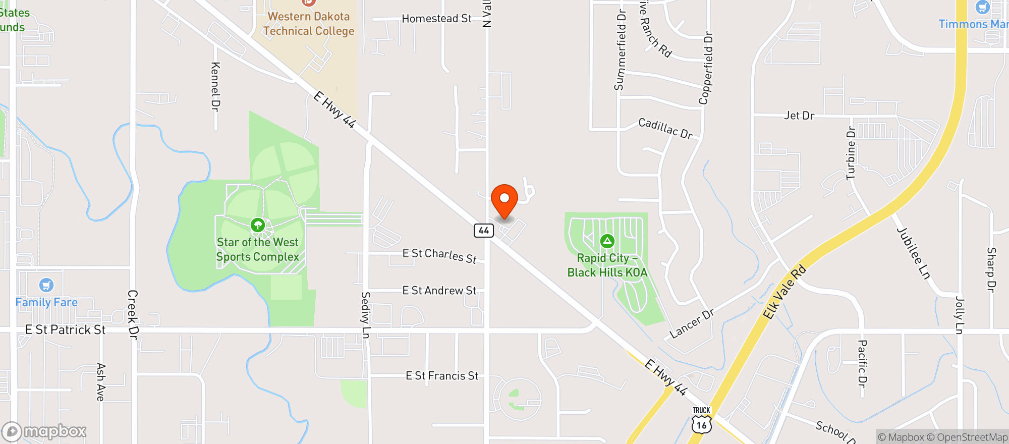 Map showing Big D Oil #62, Big D Oil Company