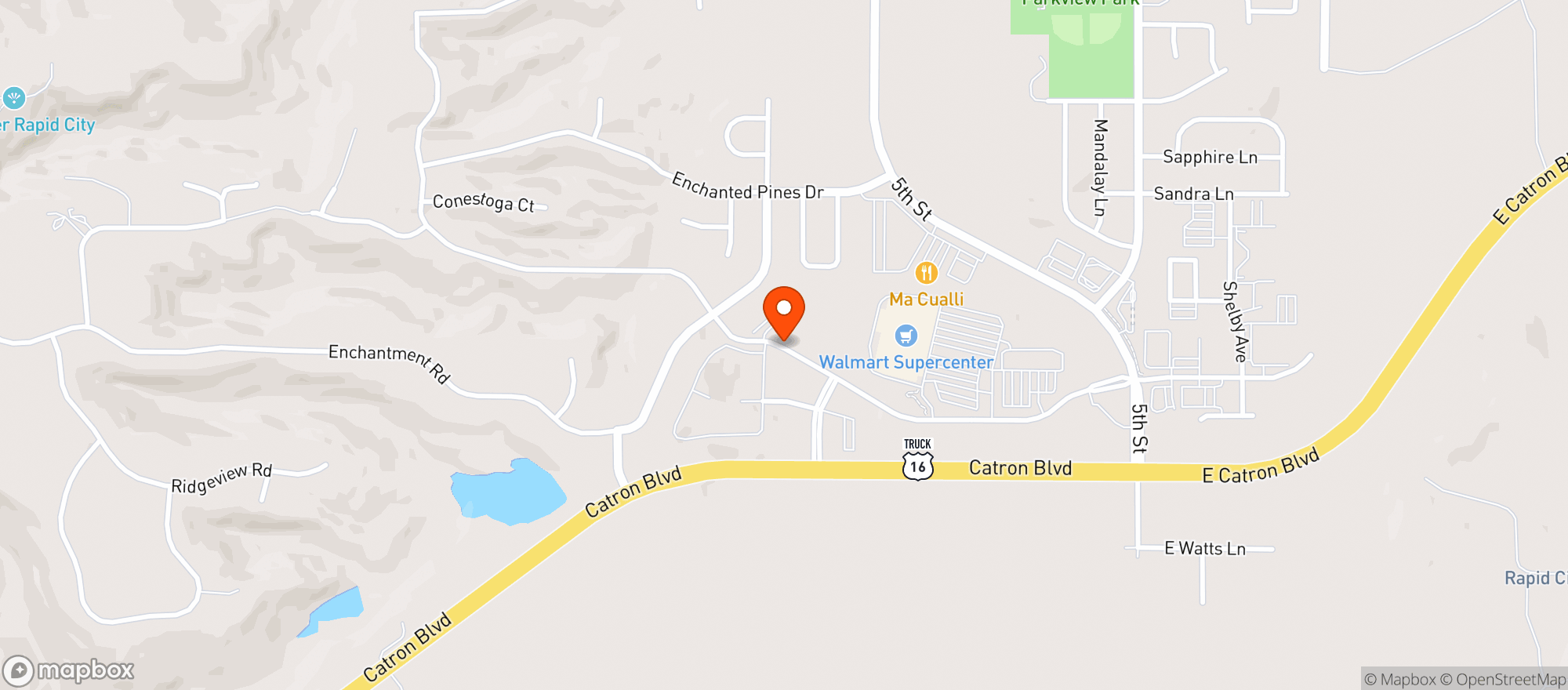 Map showing Walmart Supercenter