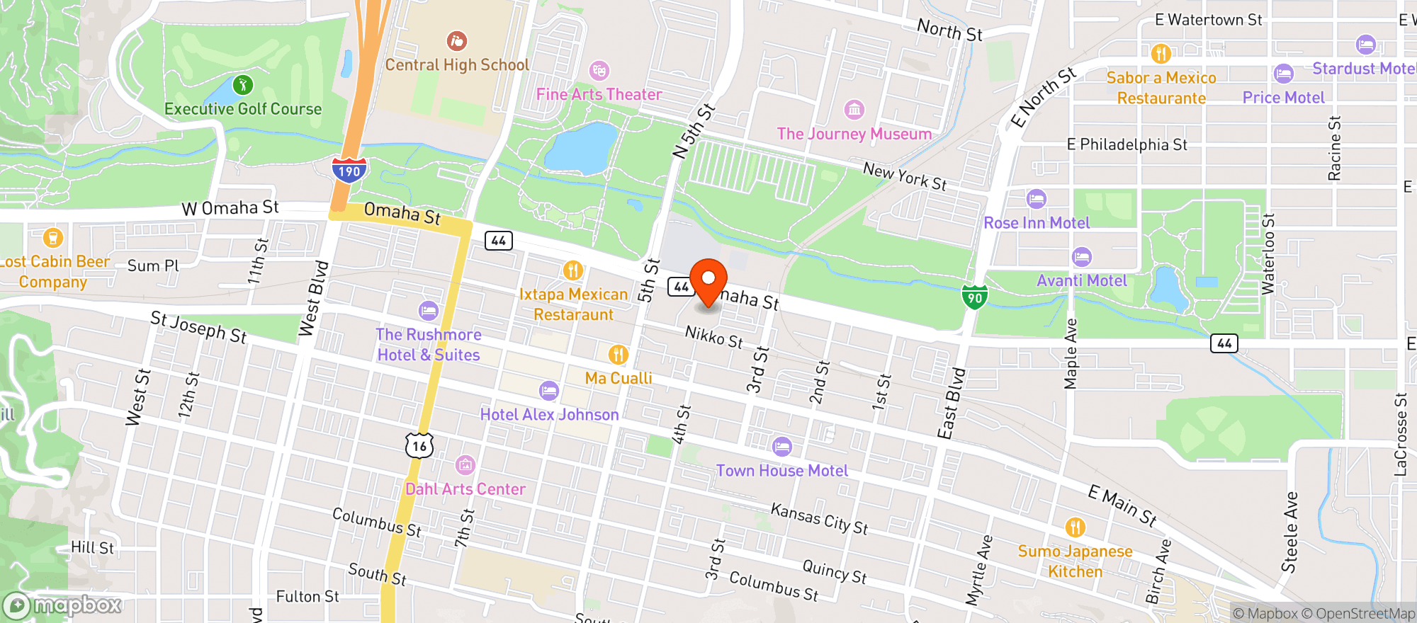 Map showing Main Street Market Inc