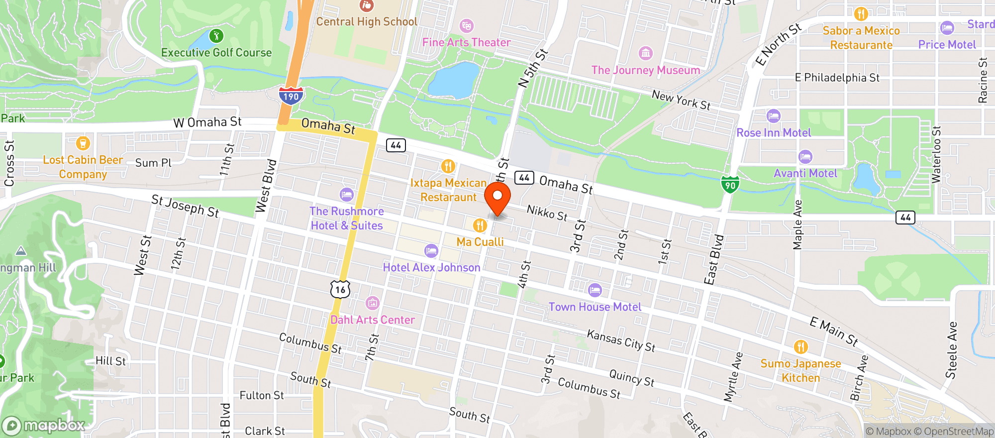 Map showing Seed Studios