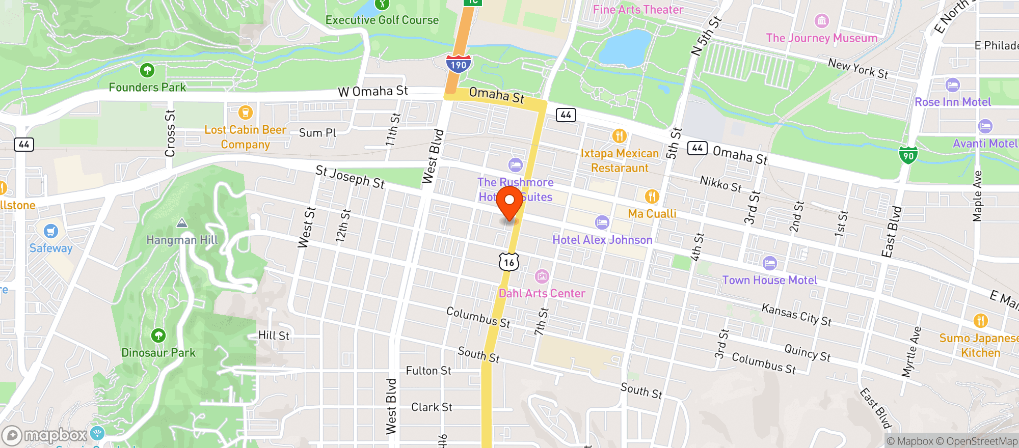 Map showing Staple & Spice