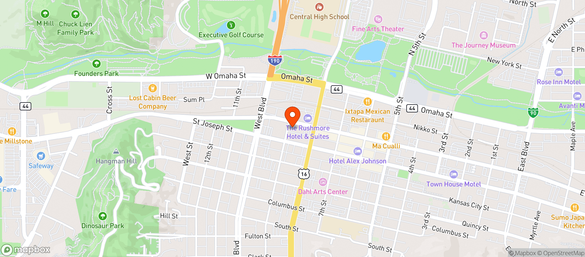 Map showing Speakeasy