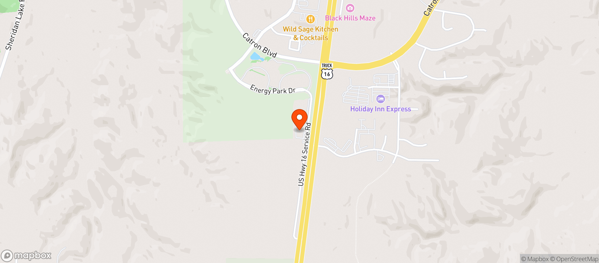 Map showing Salt Block Burgers & Brews