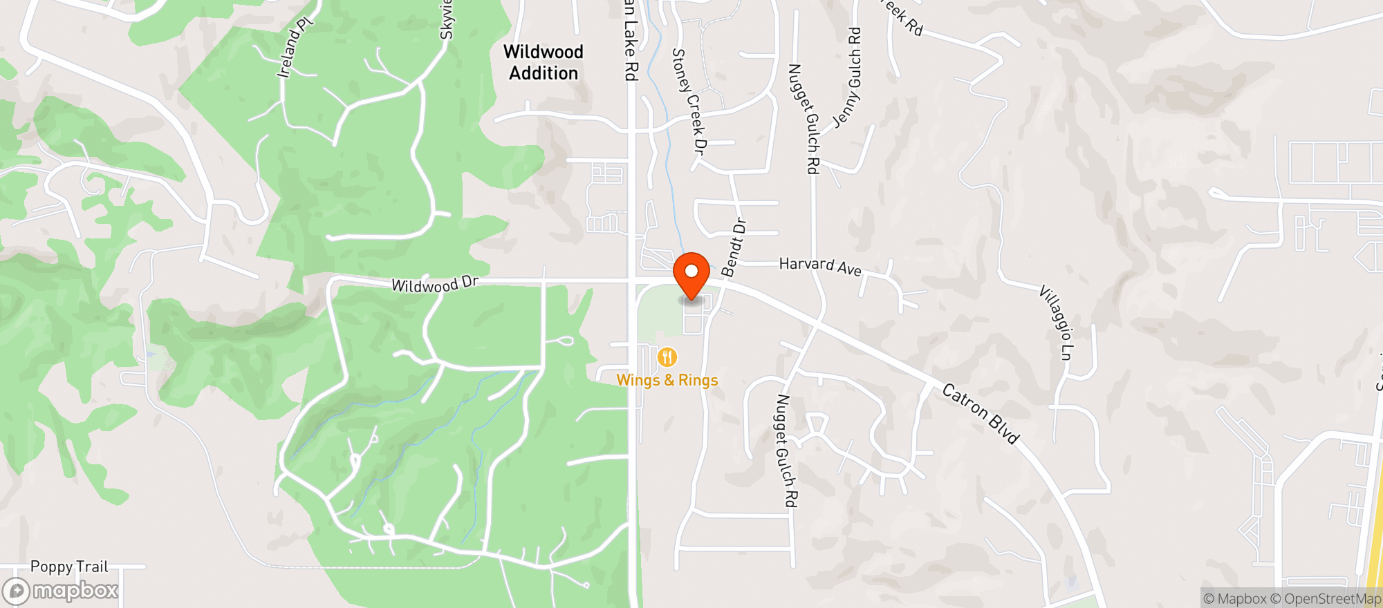 Map showing Stoney Creek Wine & Spirits