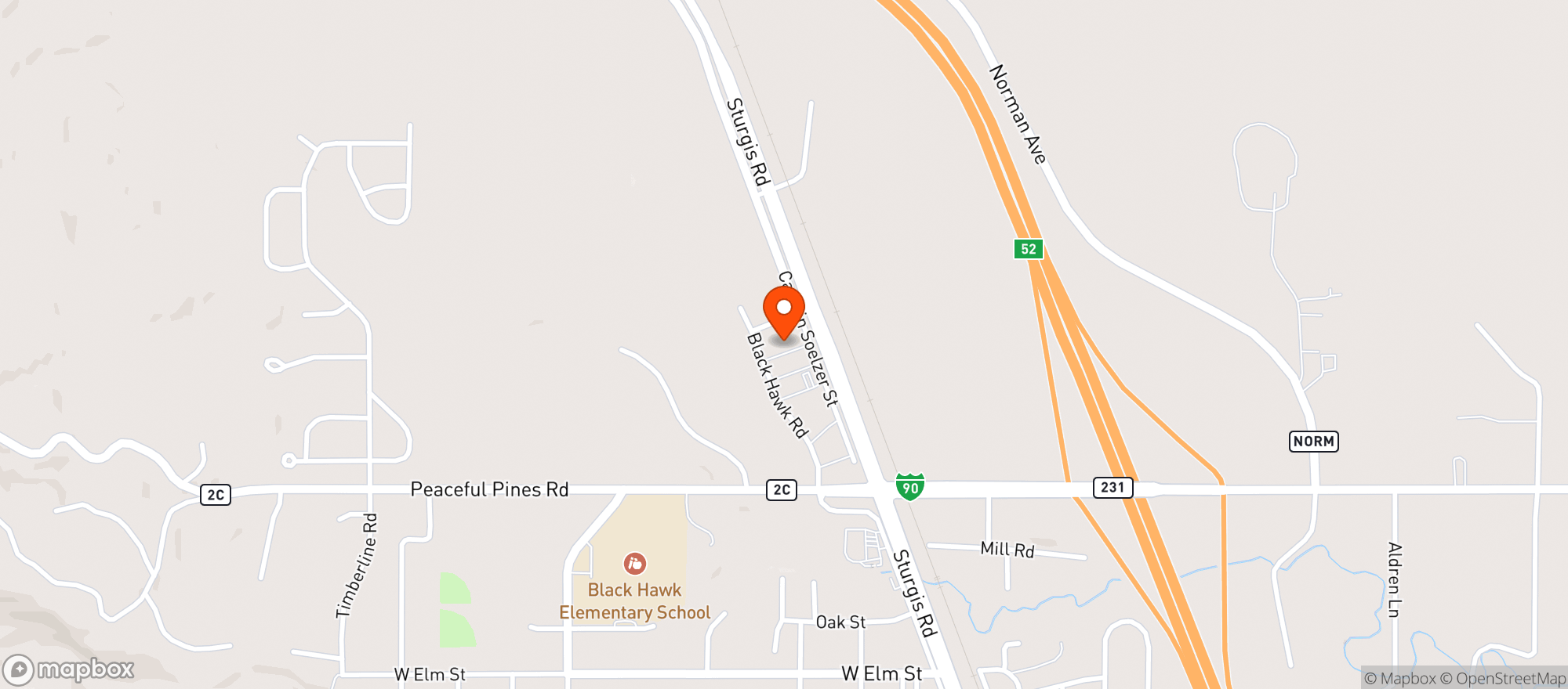 Map showing Garage Sports Bar