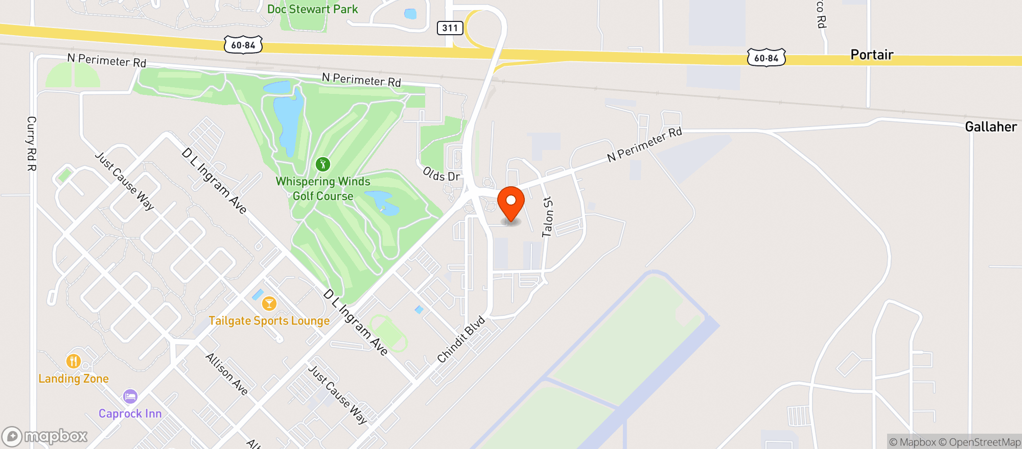 Map showing Gnc