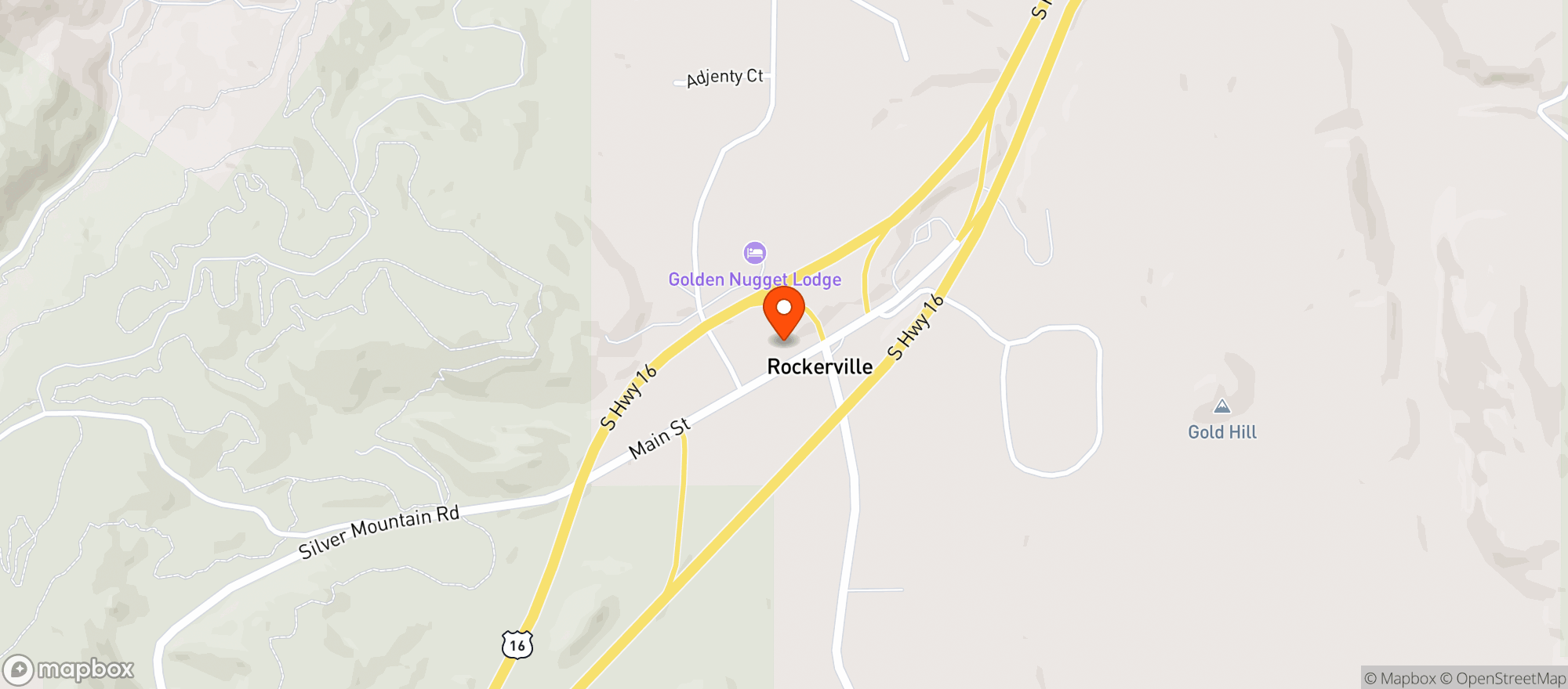 Map showing Gaslight Restaurant