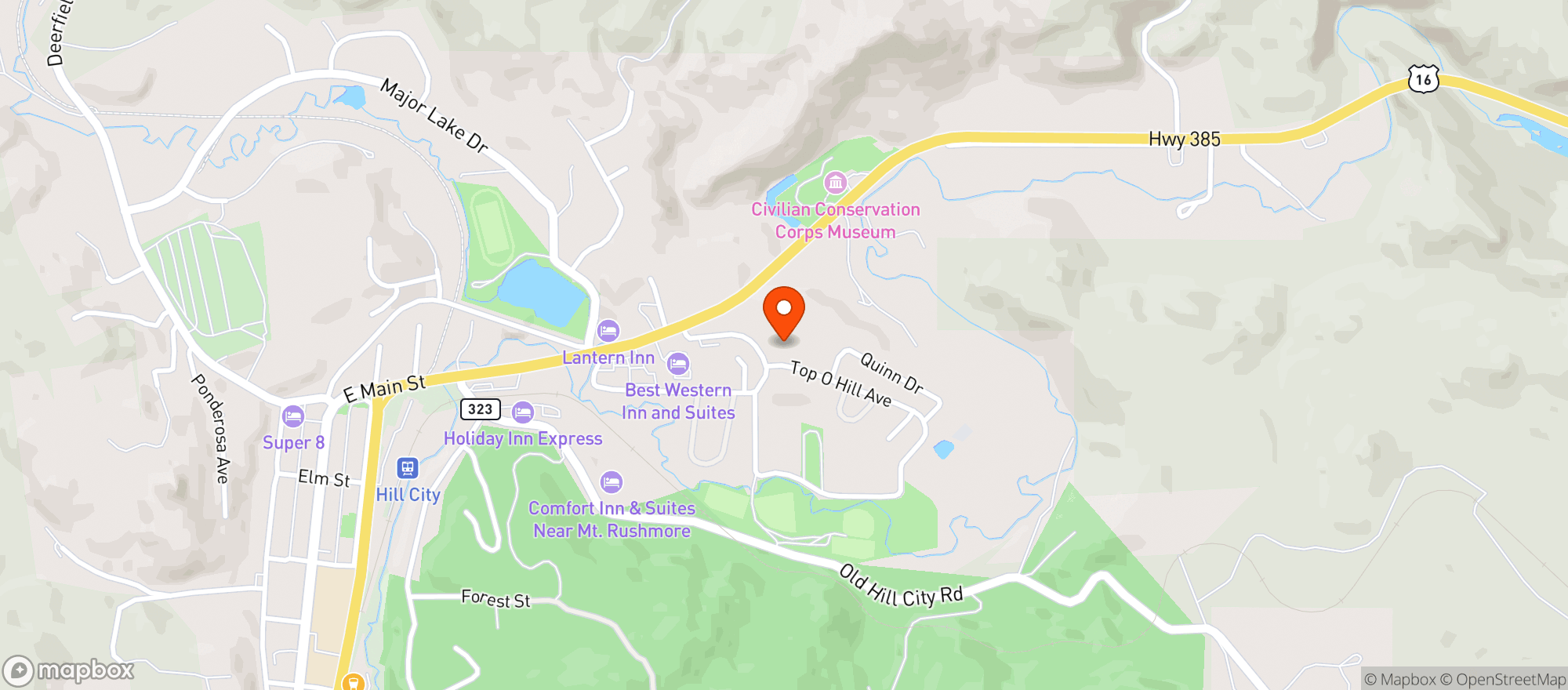 Map showing Chute Rooster