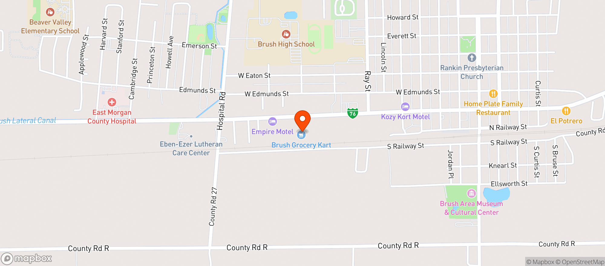 Map showing Fresh Foods Liquor