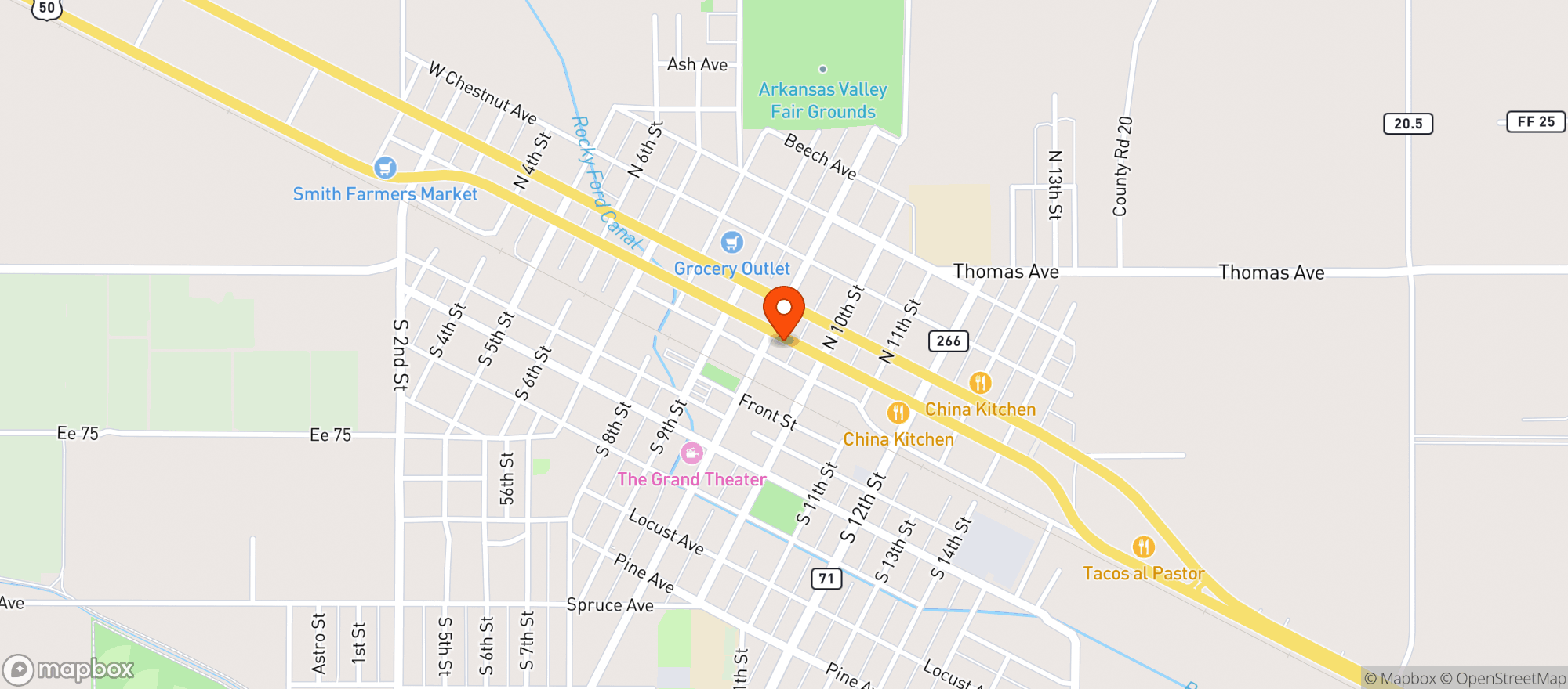 Map showing Tiger Hunt