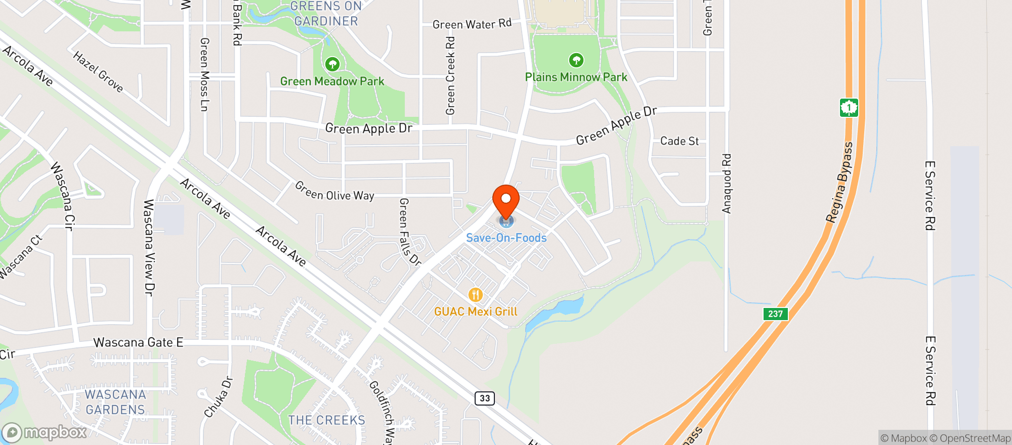 Map showing Save-On-Foods