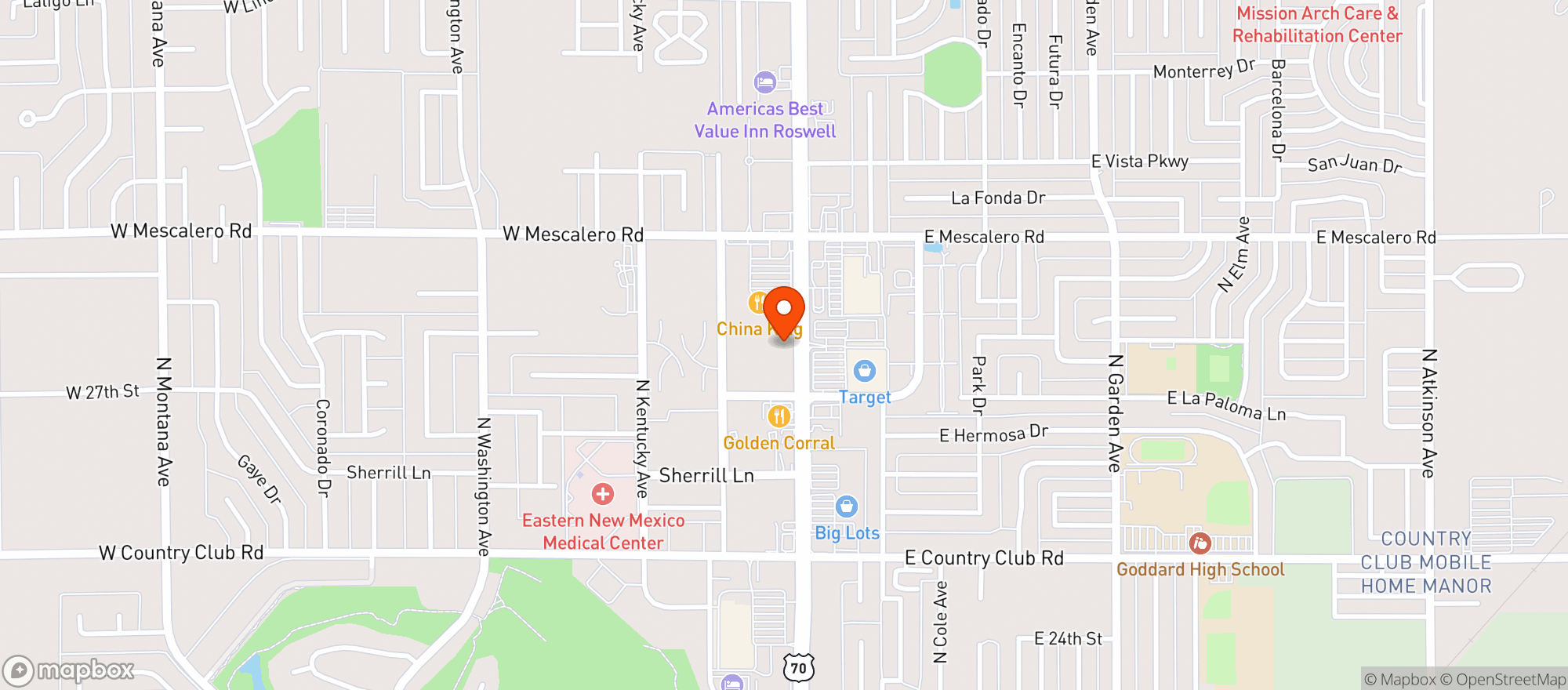Map showing Farmers Country Mrkt
