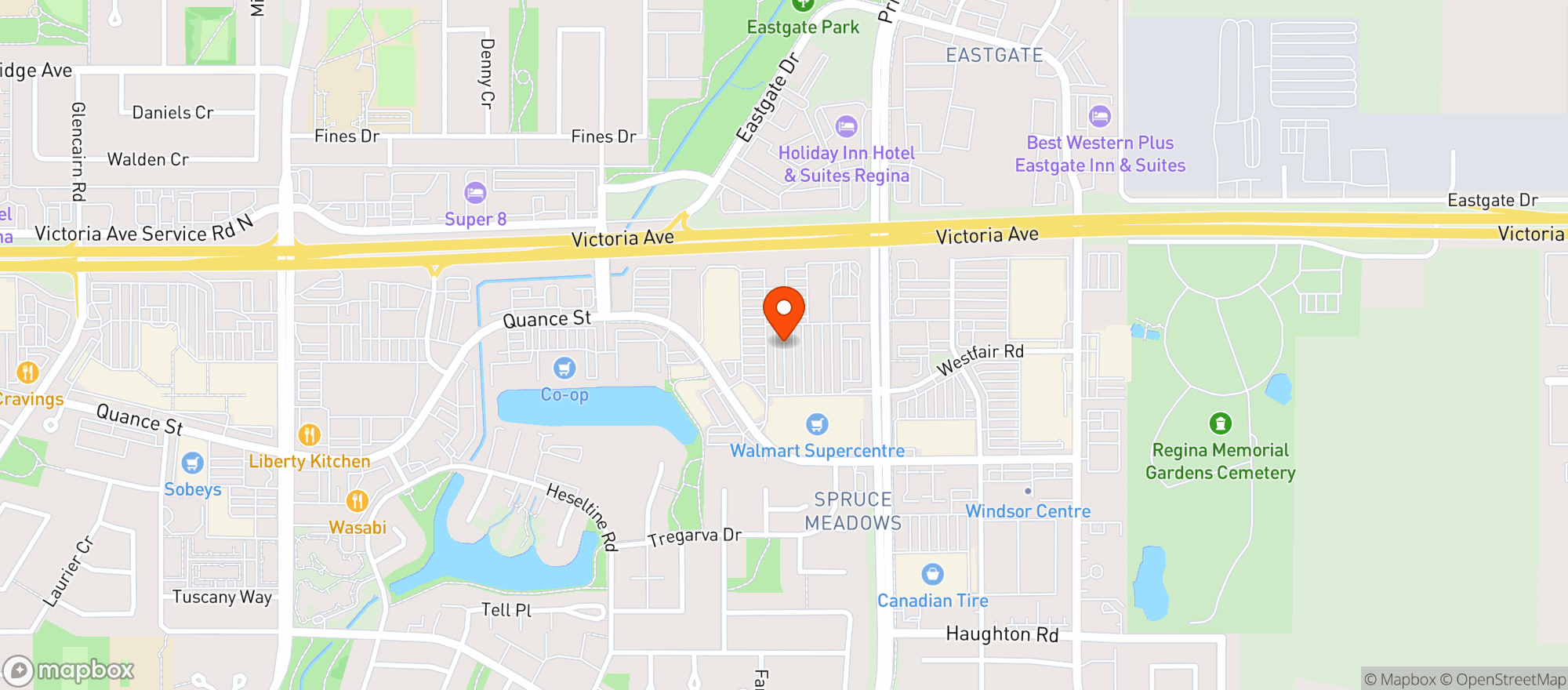 Map showing London Drugs