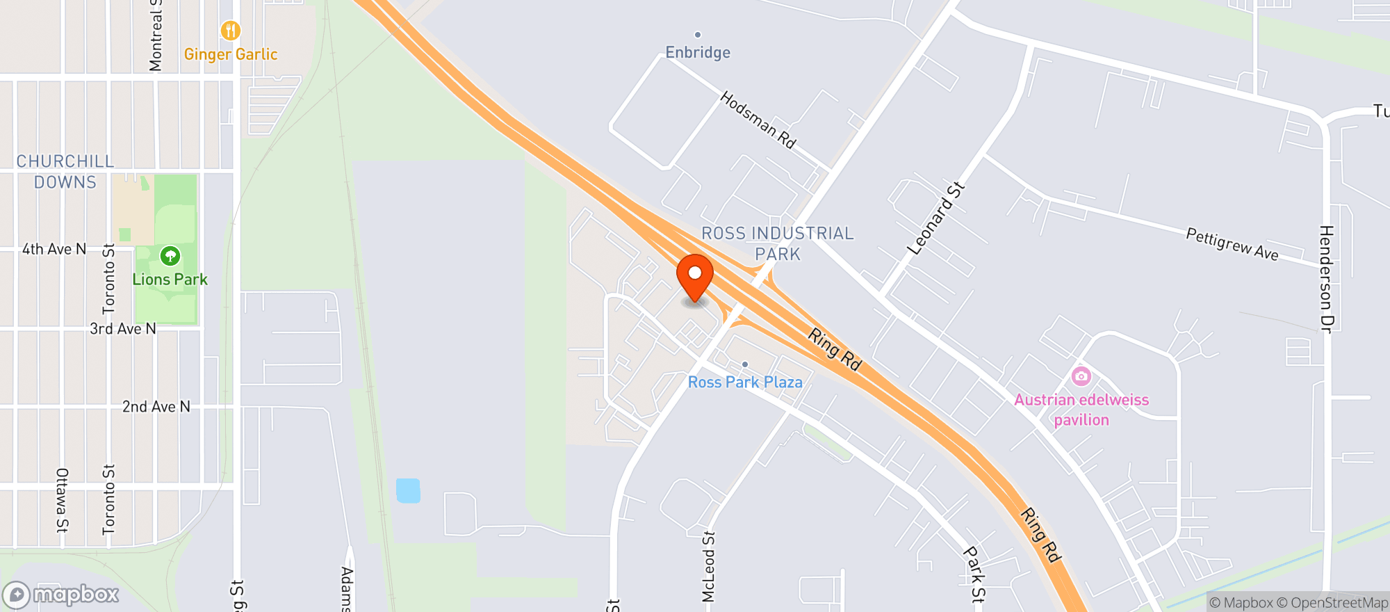 Map showing Bianca Amor's Liquidation Supercentre