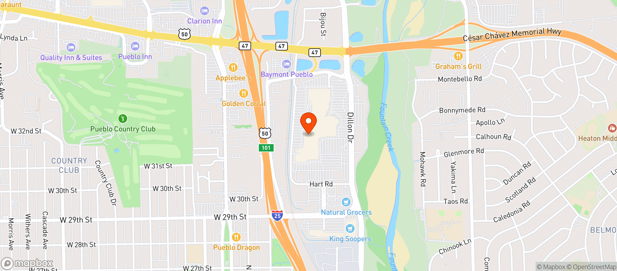Map showing Gnc