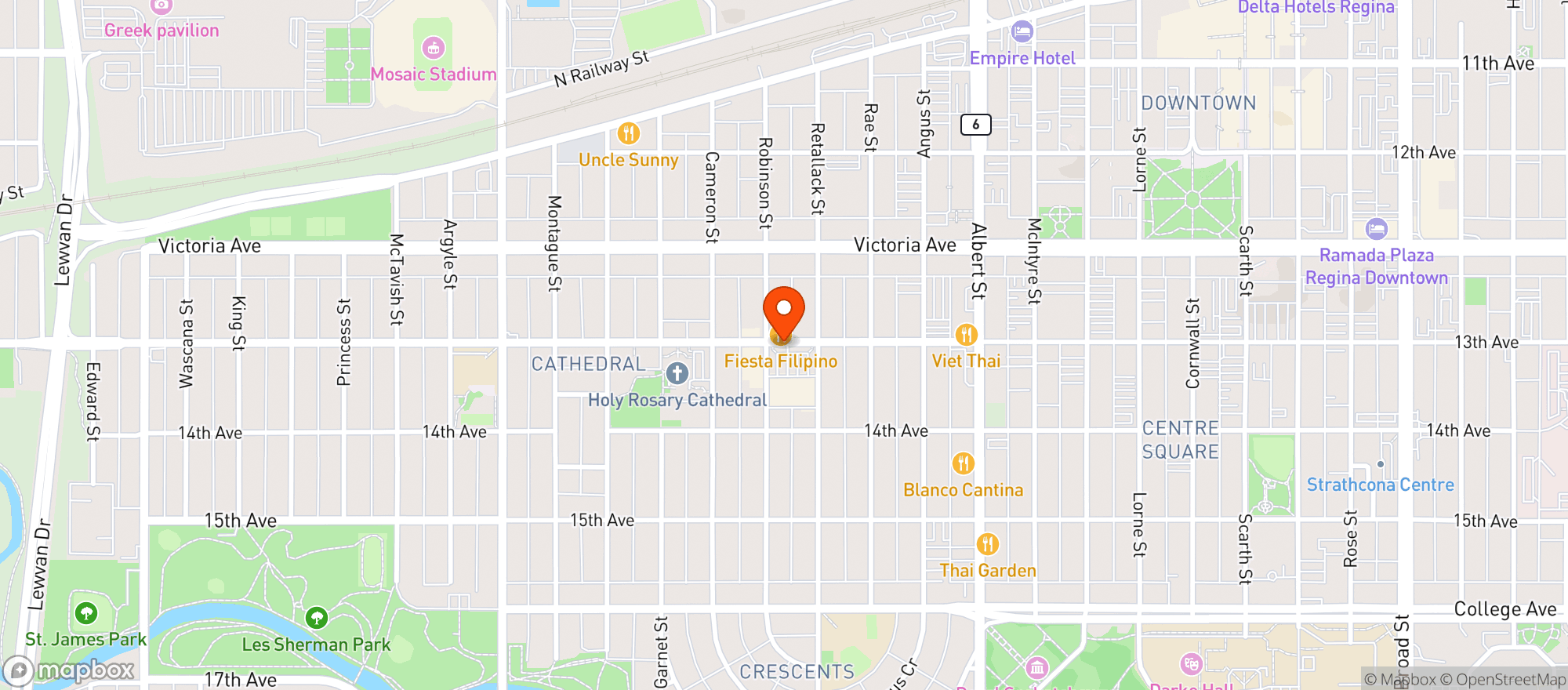 Map showing Safeway