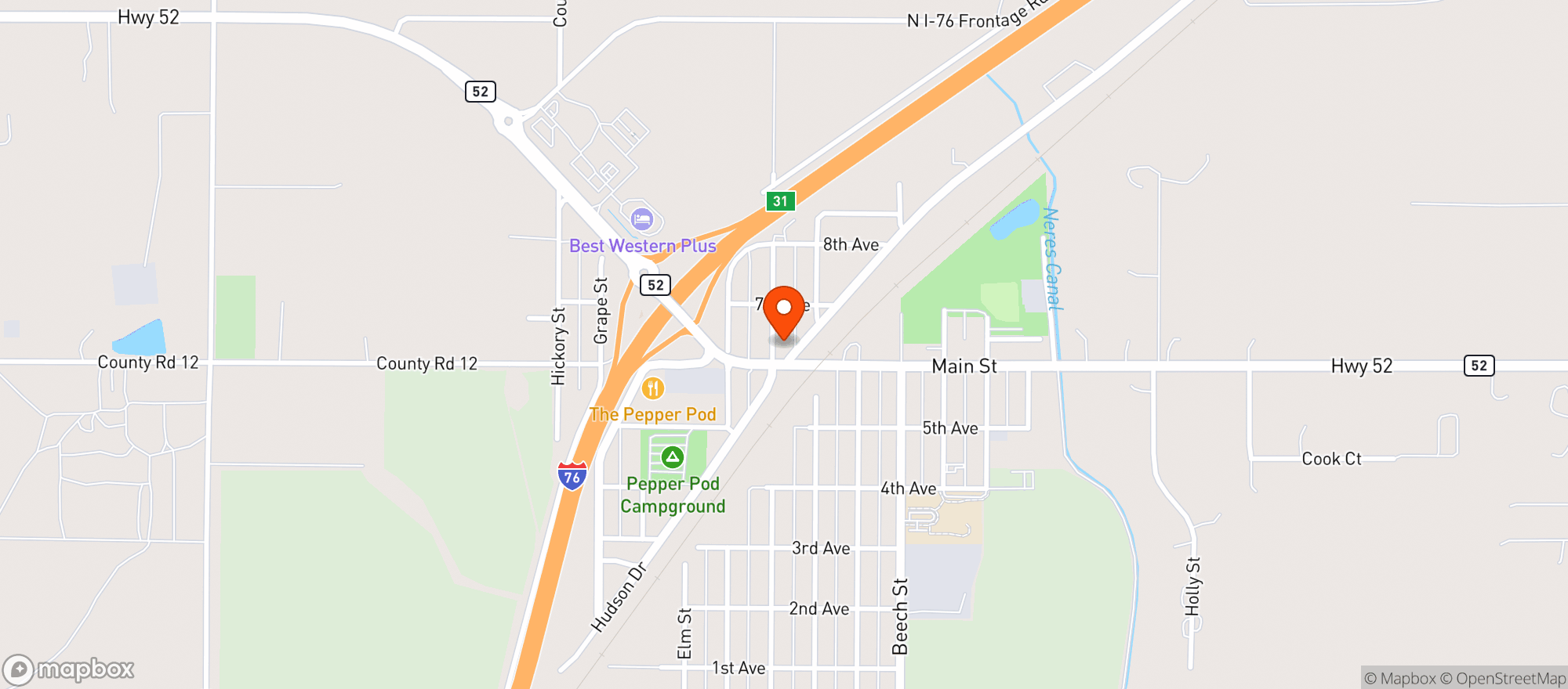 Map showing Pit Stop Liquor