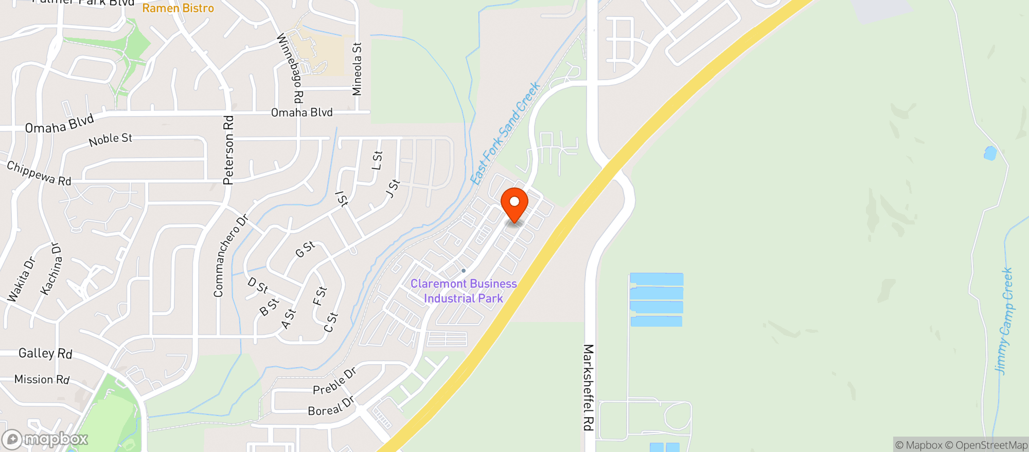 Map showing Cannabicare