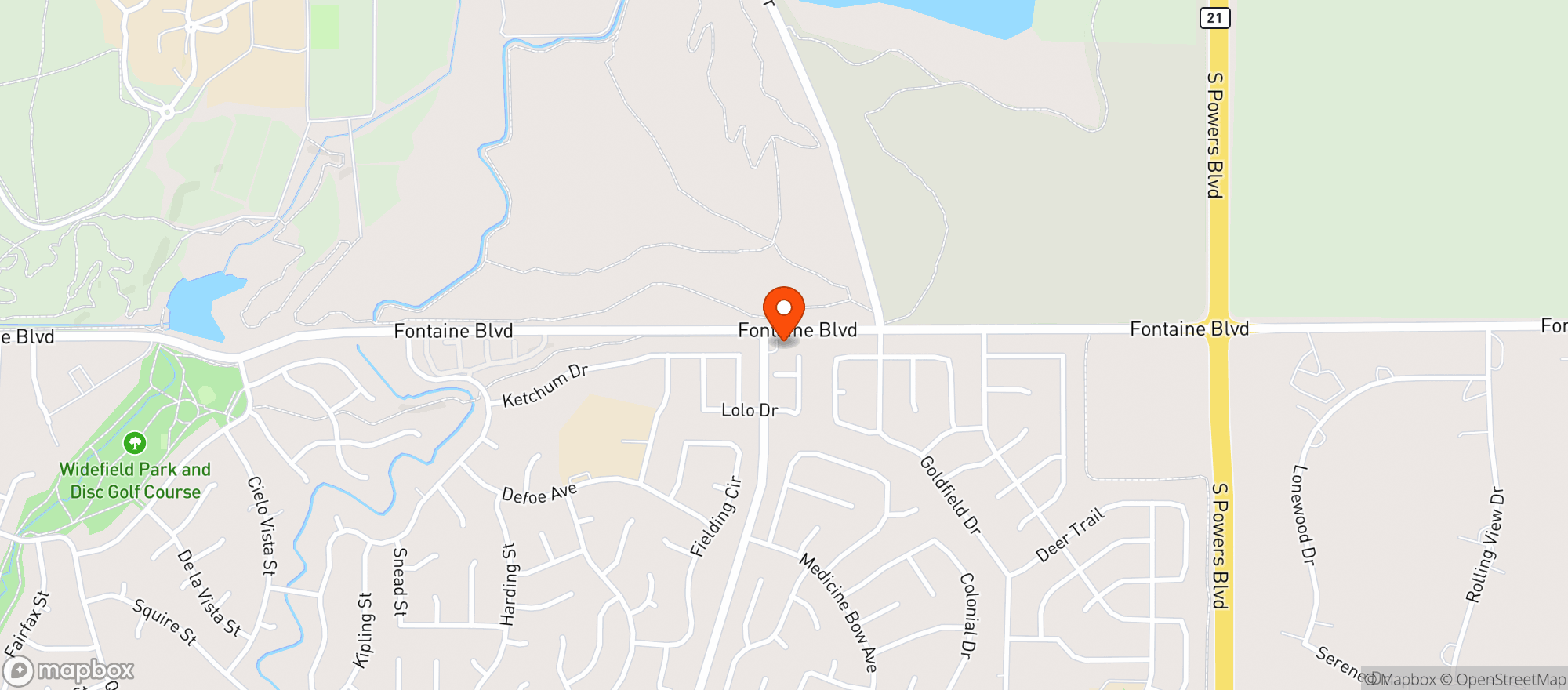 Map showing Liquor Stop