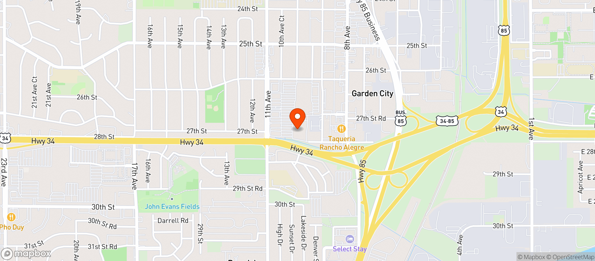 Map showing Kroger King Soopers