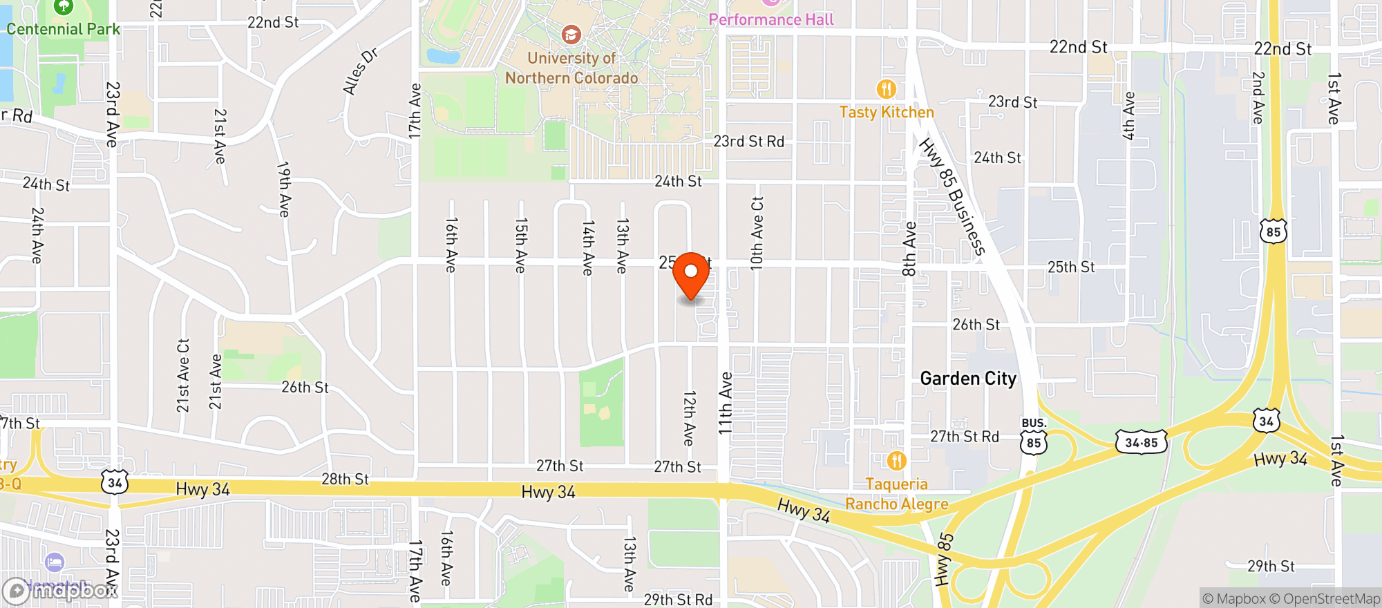 Map showing Gordons Discount Liquor Mart